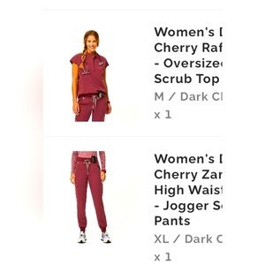 Cherry high waisted figs xl joggers new